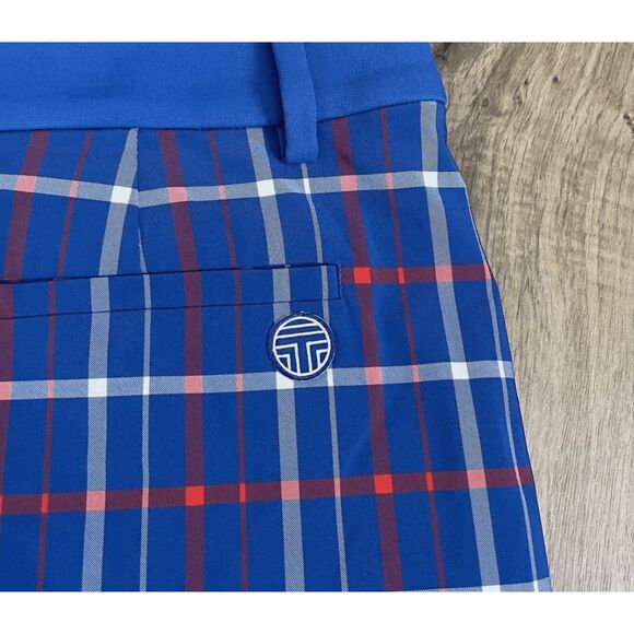 Tory Burch Golf Skort in Red, Blue, White Plaid, Size XL, MSRP $130 - Picture 6 of 10